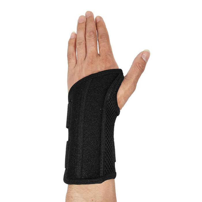 Crofta Wrist Brace Mesh Fabric Fitted for Left Right Hands Sports Joint Instability Right S M