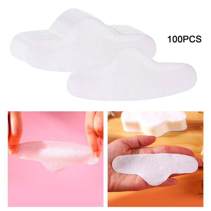 Crofta 100 Piece Disposable Nose Mask Paper Cotton Pads Strong Absorbency Long