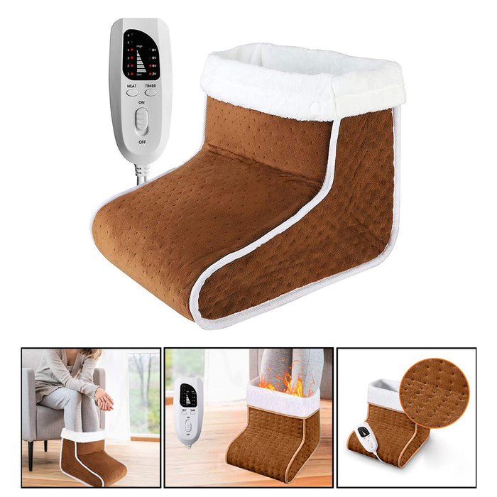 Crofta 1PC Electric Foot Warmer Feet Heater With 6 Temperature Settings Washable