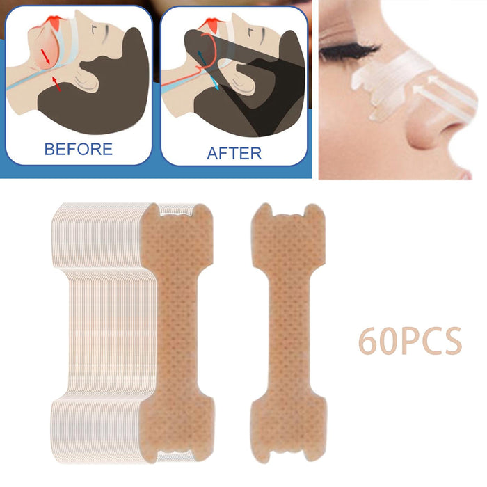 Crofta 50 Pieces/1 Box Nasal Strips Nose Plaster for Nasal Congestion