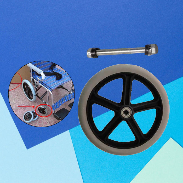 Wheelchair Front Wheels Replacement for Manual Wheelchairs Walkers Rollators