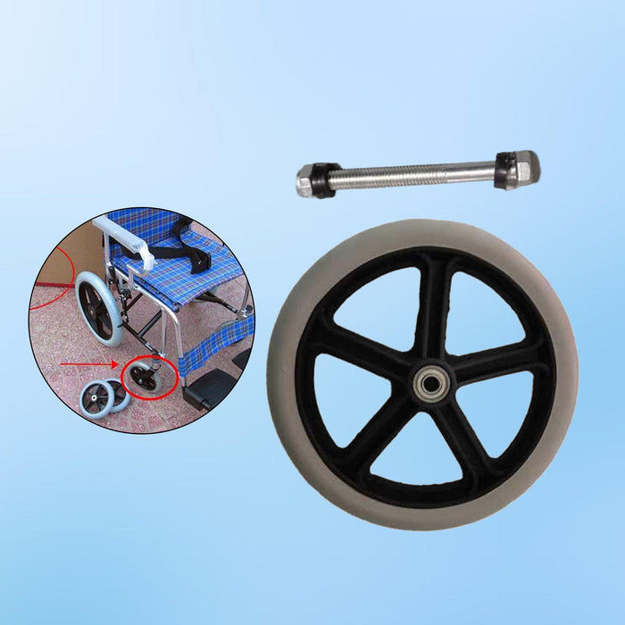 Wheelchair Front Wheels Replacement for Manual Wheelchairs Walkers Rollators