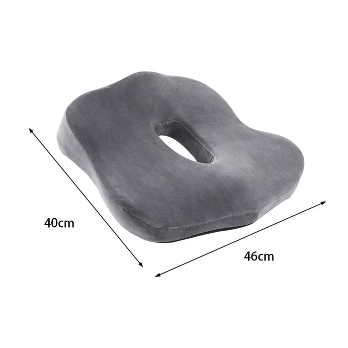 Memory Foam Seat Cushion Detachable Breathable for Office Chairs Grey