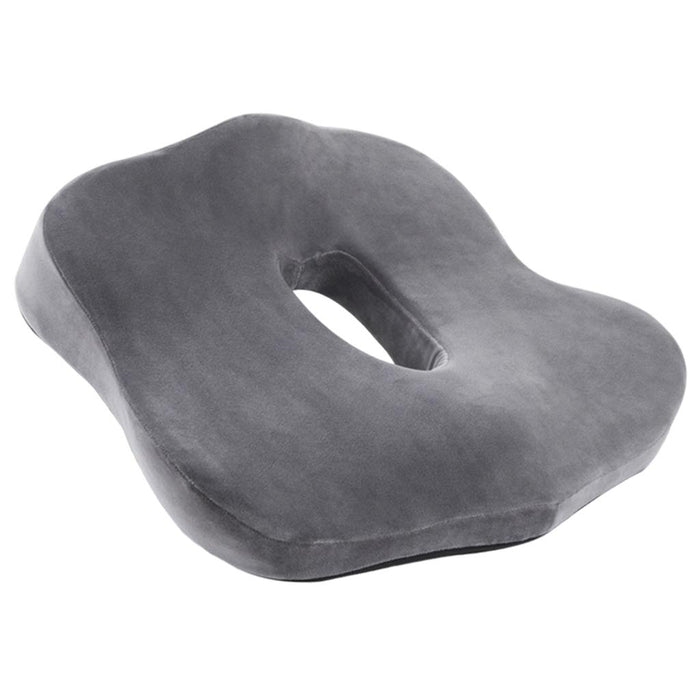 Memory Foam Seat Cushion Detachable Breathable for Office Chairs Grey