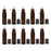 10Pcs Roll On Bottle 10ml Thin Roller Small Vial Aromatherapy  Brown Matte