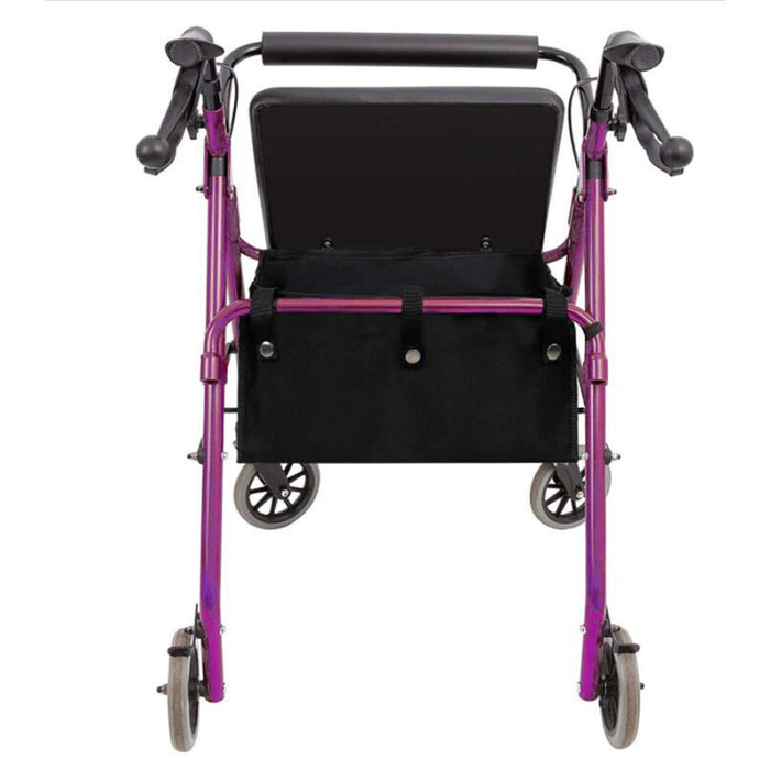 Underseat Rollator Bag Walker Folding for Seniors Storage Bag Black