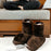 USB Heated Shoes Washable Comfortable Plush Office Gift Slipper Coffee