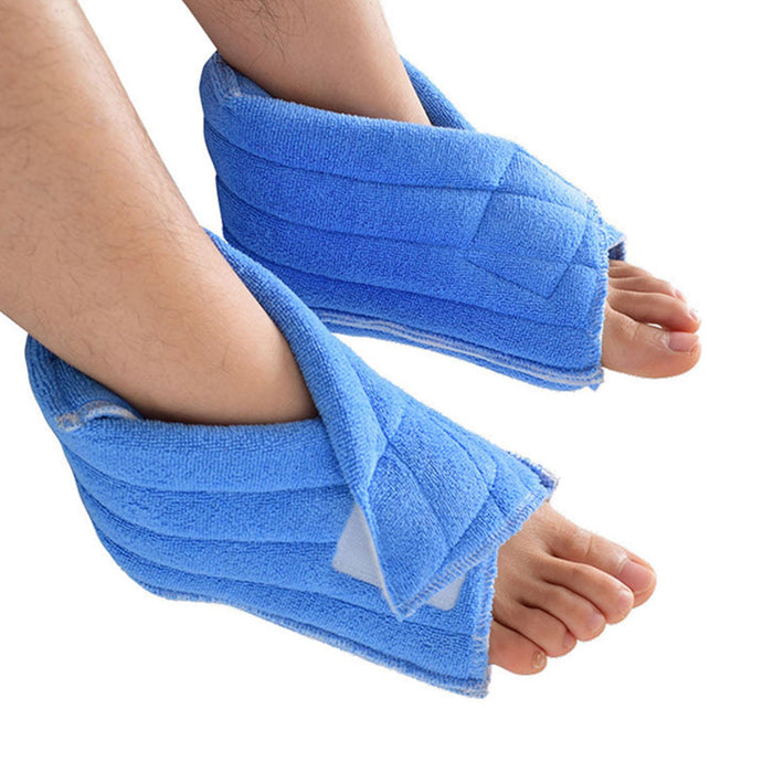 2 Count Foot Heel Support Ankle Protectors Blue Easy to Use Premium Durable