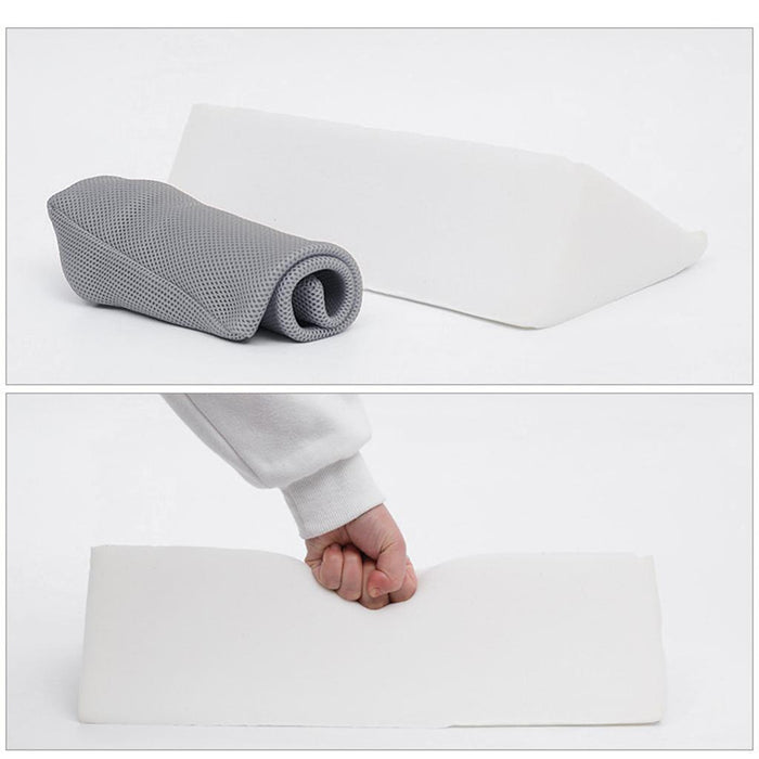 Wedge Pillow Back Legs Support Eevated Body for Pregnancy Bedroom Bedridden Gray