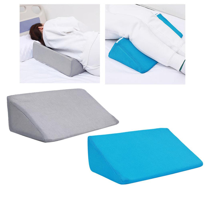 Wedge Pillow Back Legs Support Eevated Body for Pregnancy Bedroom Bedridden Gray