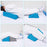 Wedge Pillow Back Legs Support Eevated Body for Pregnancy Bedroom Bedridden Blue