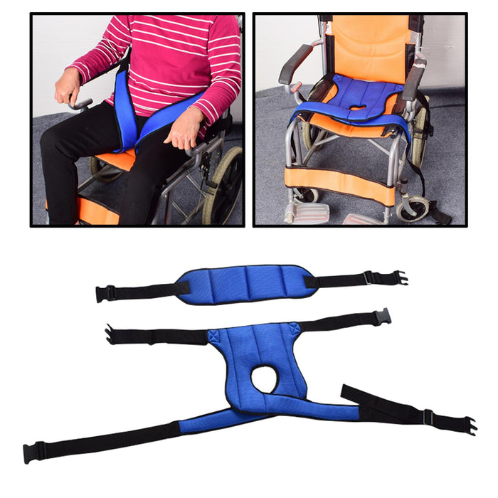 Wheelchair Harness Restraint Waist Belt for Patients Non-Slip Upper Side