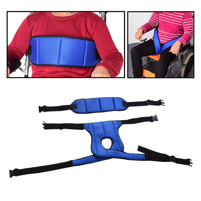 Wheelchair Harness Restraint Waist Belt for Patients Non-Slip Upper Side