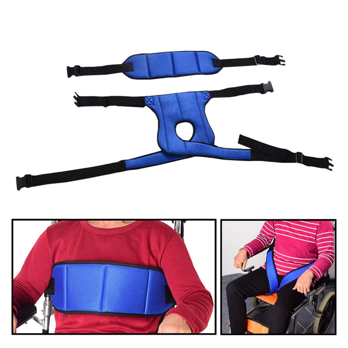 Wheelchair Harness Restraint Waist Belt for Patients Non-Slip Upper Side