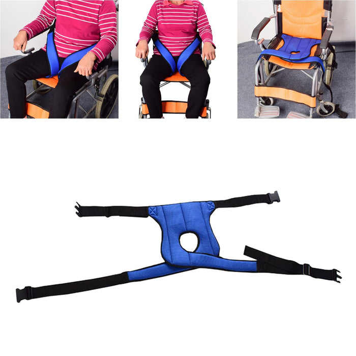 Wheelchair Harness Restraint Waist Belt for Patients Non-Slip Lower Side