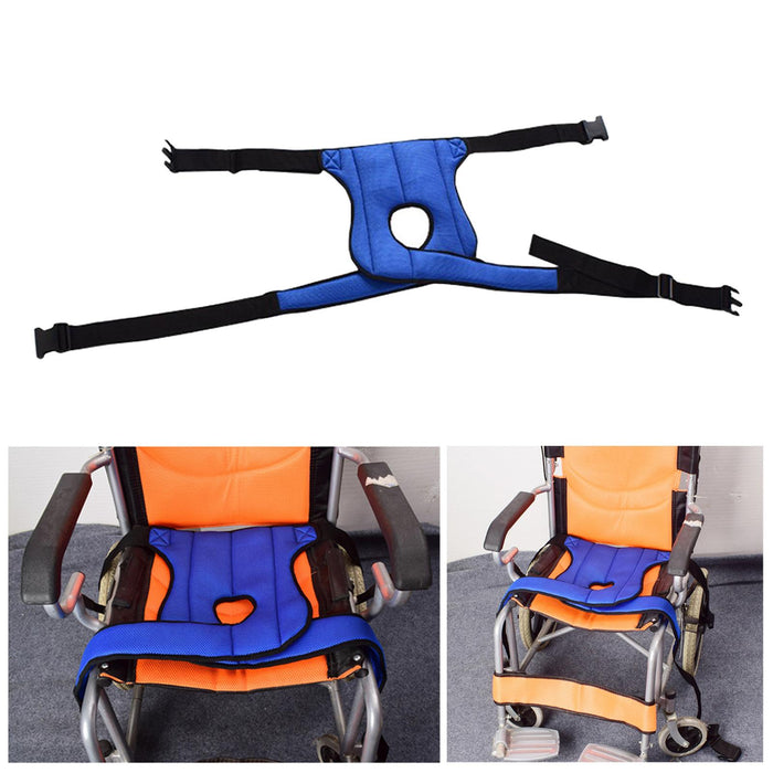 Wheelchair Harness Restraint Waist Belt for Patients Non-Slip Lower Side