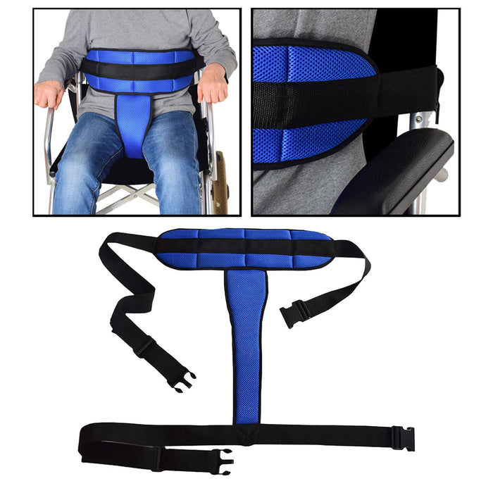 Wheelchair Seat Belt Drop-Resistant Chest Cross Non-Slip for Elderly Safety