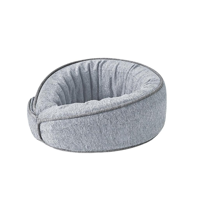 Travel Pillow Washable Comfortable Cushion Sleep Rest Travelling Light Grey