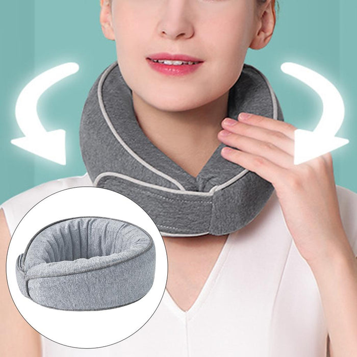 Travel Pillow Washable Comfortable Cushion Sleep Rest Travelling Light Grey