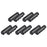 10Pieces Wheelchair Handle Grip Non-Slip PVC Replacement for Dia 7/8 inch Black