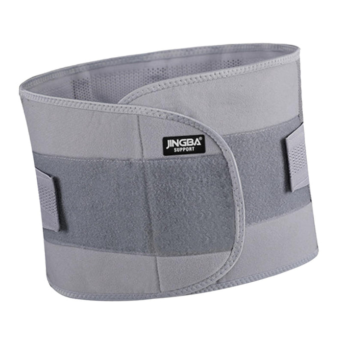 Waist Back Support Belts Adjustable Breathable for Running Sports L Gray