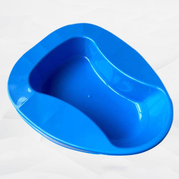 1 Pieces Bedpan Anti-Splash Big Blue for Bedbound Patient Home Use Nursing