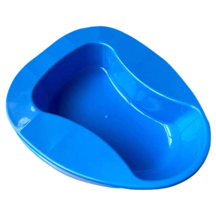 1 Pieces Bedpan Anti-Splash Big Blue for Bedbound Patient Home Use Nursing