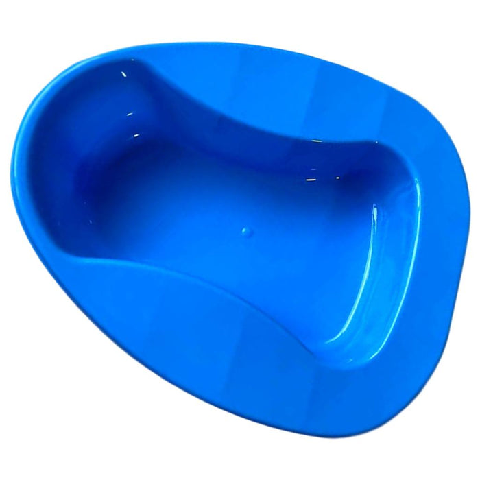 1 Pieces Bedpan Anti-Splash Big Blue for Bedbound Patient Home Use Nursing