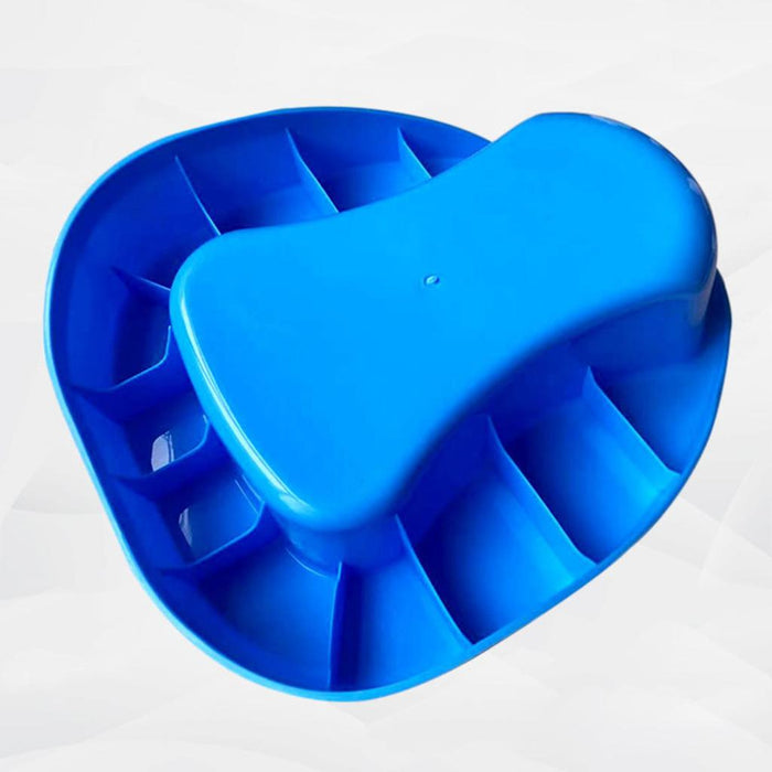 1 Pieces Bedpan Anti-Splash Big Blue for Bedbound Patient Home Use Nursing