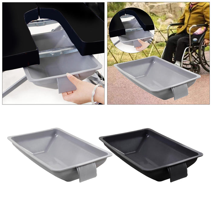 Wheelchair Bedpan Accessories Reusable for Patient Convenient Gray