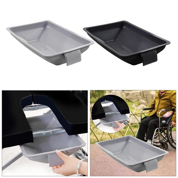 Wheelchair Bedpan Accessories Reusable for Patient Convenient Gray