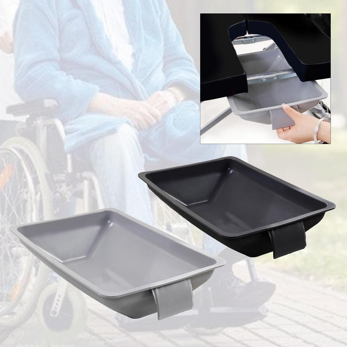 Wheelchair Bedpan Accessories Reusable for Patient Convenient Gray