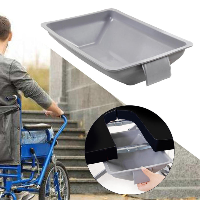 Wheelchair Bedpan Accessories Reusable for Patient Convenient Gray