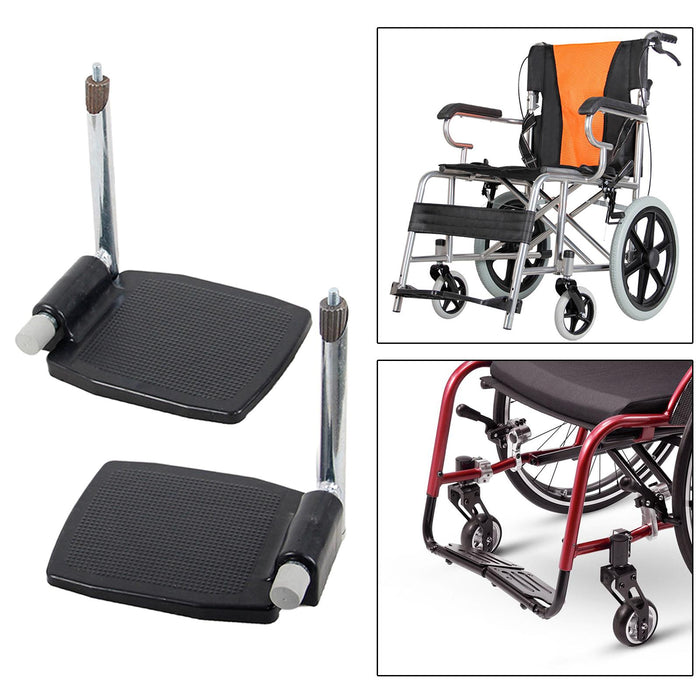 Universal Wheelchair Footrest Easy Install Accessories Plastic with Pole