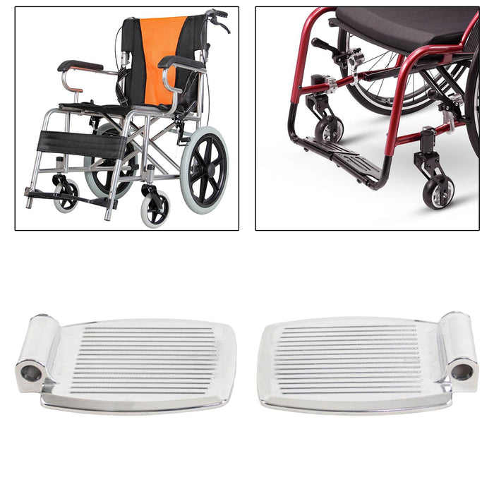 Universal Wheelchair Footrest Easy Install Accessories Aluminum 1.9cm Hole