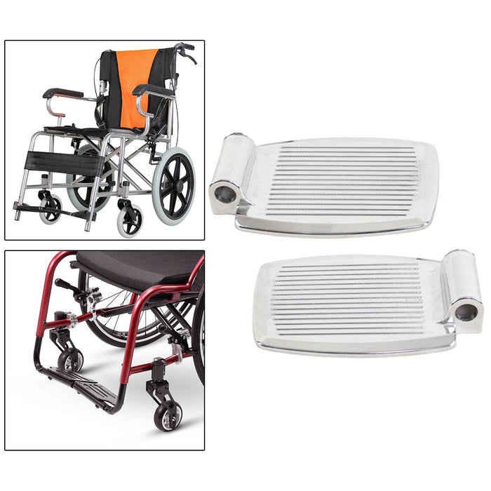 Universal Wheelchair Footrest Easy Install Accessories Aluminum 1.9cm Hole