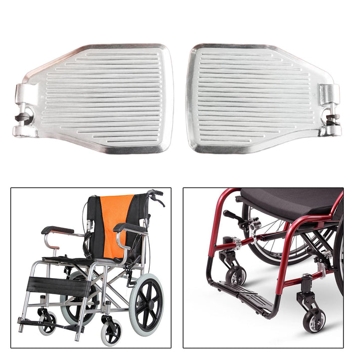 Universal Wheelchair Footrest Easy Install Accessories Aluminum 2cm Gaps