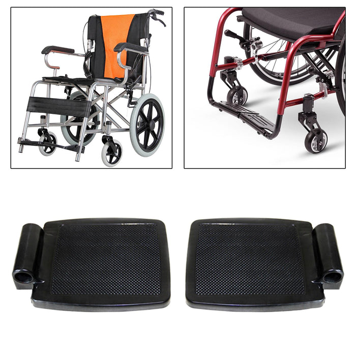 Universal Wheelchair Footrest Easy Install Accessories Plastic 2.2cm Hole