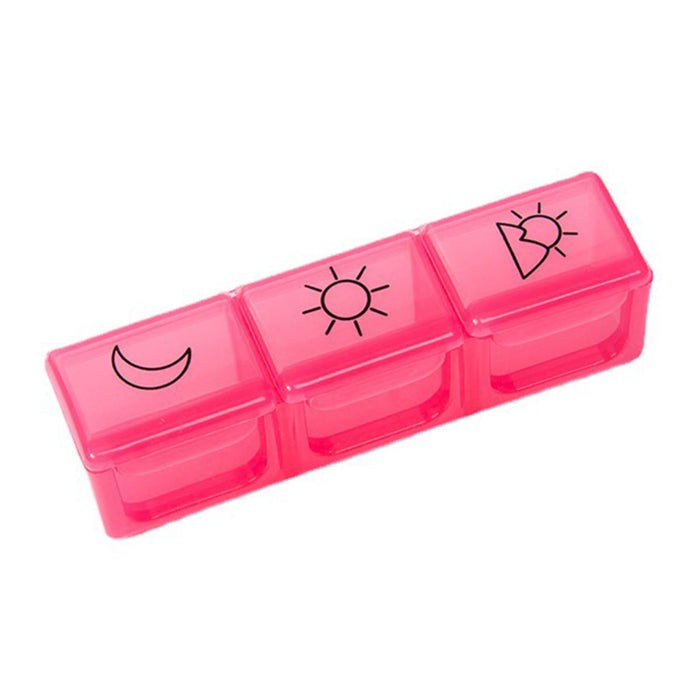 Weekly Pill Organizer Compact Reminder Box for Capsule Travel Elders Kids