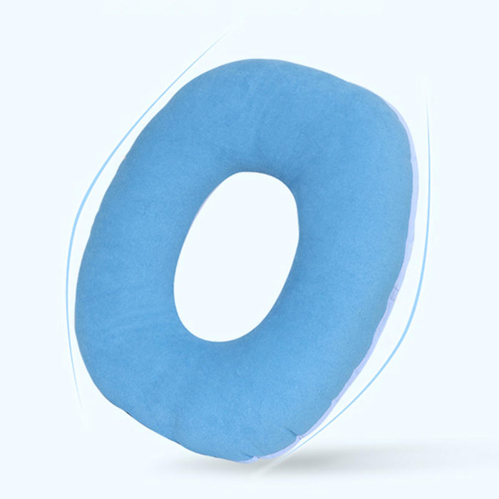 Donut Seat Cushion Hemorrhoid Relieve Body Pain Comfort Prevents Sweaty Blue