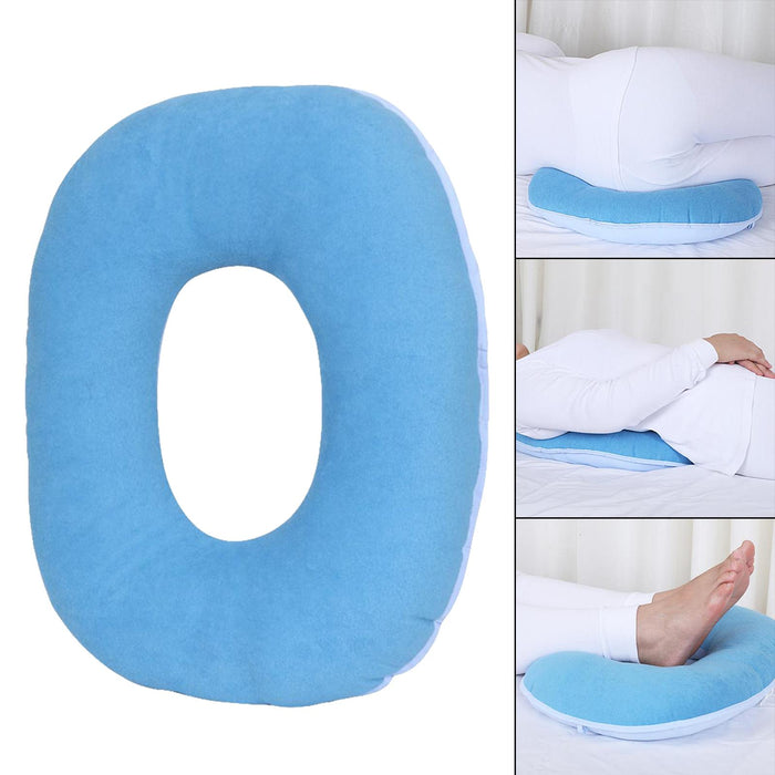 Donut Seat Cushion Hemorrhoid Relieve Body Pain Comfort Prevents Sweaty Blue