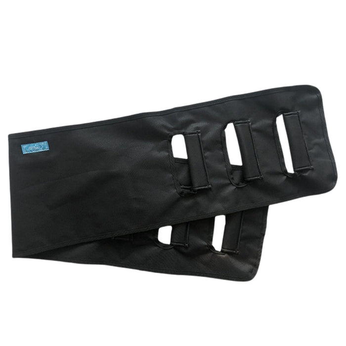 Transfer Belts with Three Grippers Easy Lift Reusable for Bedridden black L