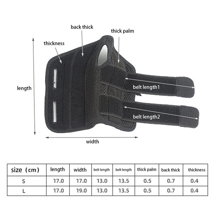 Wrist Hand Brace Stabilizer Sprains Tendonitis Thumb Protective L XL Left