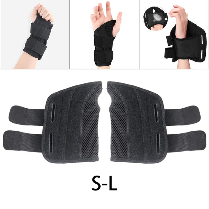 Wrist Hand Brace Stabilizer Sprains Tendonitis Thumb Protective L XL Left