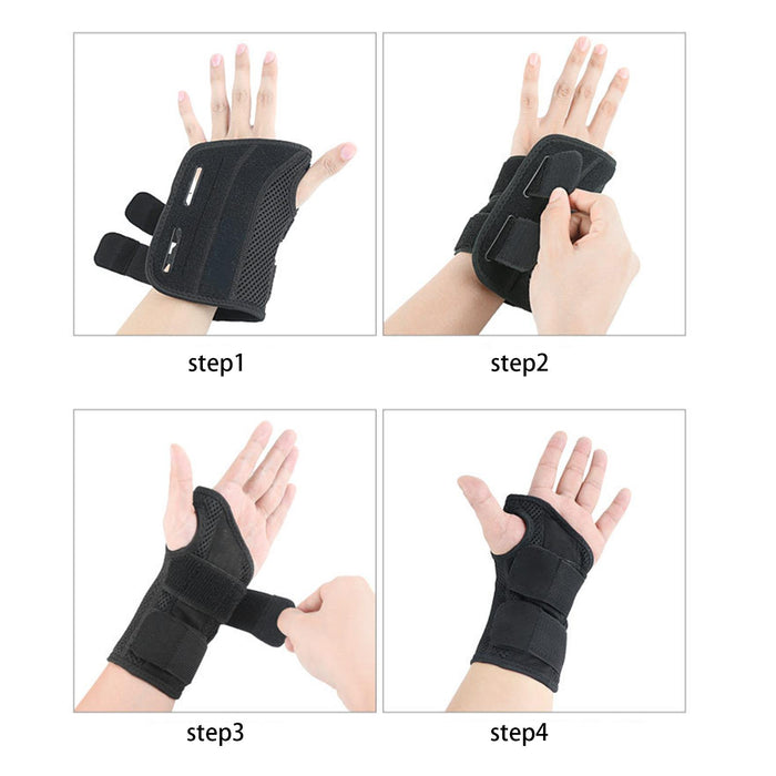 Wrist Hand Brace Stabilizer Sprains Tendonitis Thumb Protective L XL Right