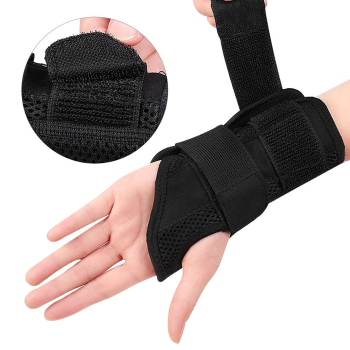 Wrist Hand Brace Stabilizer Sprains Tendonitis Thumb Protective S M Left