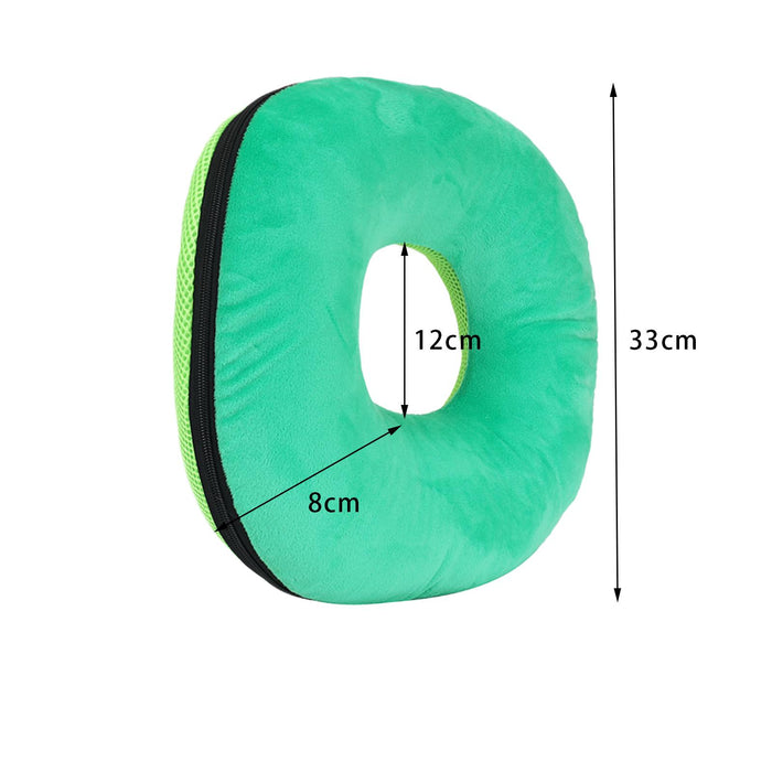 Donut Pillow Tailbone Hemorrhoid Cushion for Wheelchair Pad Green M