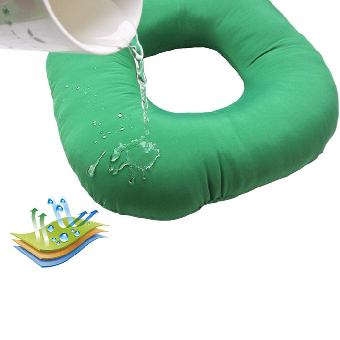 Donut Pillow Tailbone Hemorrhoid Cushion for Wheelchair Pad Green M