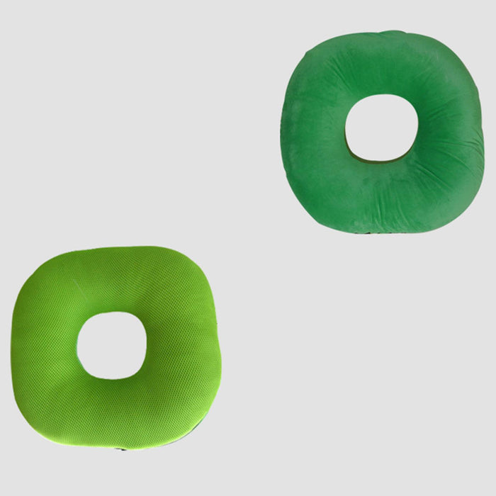 Donut Pillow Tailbone Hemorrhoid Cushion for Wheelchair Pad Green M