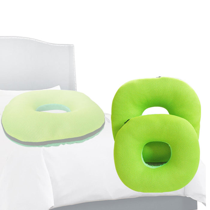 Donut Pillow Tailbone Hemorrhoid Cushion for Wheelchair Pad Green M